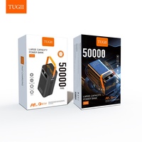 TUGII 4USB Type-C Charge rapide 22,5W Batterie Li-Polymère Chargeur rapide 2-en-1 Banque d'alimentation universelle Haute capacité