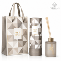 Bouteille diffuseur en verre Firdaus Private Label, bouteille d'arôme sur mesure pour la création de parfums d'ambiance