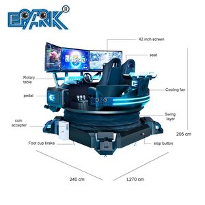 Máquina <span class=keywords><strong>de</strong></span> Arcade <span class=keywords><strong>de</strong></span> 2 Asientos y 3 Grados <span class=keywords><strong>de</strong></span> Libertad con 3 Pantallas, Simulador <span class=keywords><strong>de</strong></span> <span class=keywords><strong>Carreras</strong></span> F1, Simulador <span class=keywords><strong>de</strong></span> Conducción VR - Product Image 4