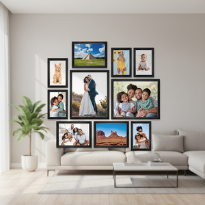 Marco de Fotos Moderno de MDF, Tamaño Personalizado, Decoración de Escritorio para el Hogar, Marcos de Fotos Modernos para Sala de Estar, Fabricación en el Extranjero - Product Image 1