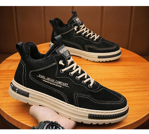 Zapatillas de Trabajo de Caña Alta para <span class=keywords><strong>Hombre</strong></span>, Color Negro y <span class=keywords><strong>Beige</strong></span>, OEM ODM, Logotipo/Color/Material Personalizados, con Cordones, Forro de Piel, Estilo Casual, Venta al Por Mayor - Product Image 5