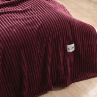 Couverture polaire en flanelle de luxe, vente en gros, couleur unie pour l'hiver, Polyester haute qualité, doux, chaud, confortable, canapé-lit, noël