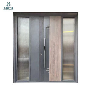 Porte d'entrée pivotante en fonte d'aluminium, porte d'entrée sécurisée moderne au design personnalisé Porte pivotante mère fils - Product Image 3