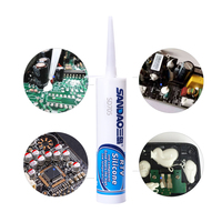 Scellant adhésif en silicone transparent, monocomposant, séchage rapide, caoutchouc de silicone RTV pour le remplissage, l'étanchéité, le collage de composants électroniques