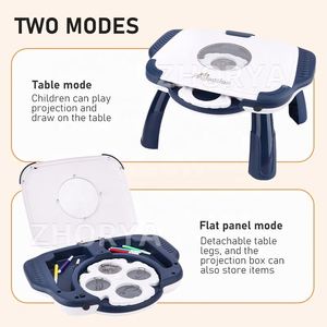 Projecteur de dessin Zhorya, jouet projecteur pour enfants, tableau magnétique de dessin pour enfants - Product Image 2