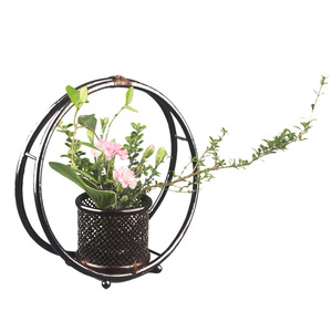 Bamboo Flower Basket Round Traditional Chinese Style Decorative Vase For Flower Arrangement - Product Image 5