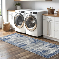 High Quality Polyester Modern Non Slip Washable Waterproof Abstract Kitchen Runner Rug for Kitchen Office