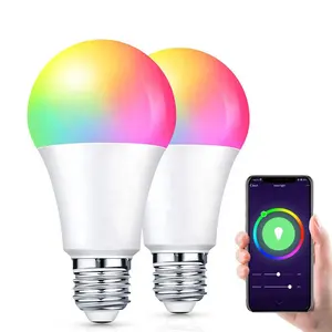 Tuya Smart Home E27 E26 10 W Smart Led Bulb Compatible Alexa And Google B22 Wifi Bulb