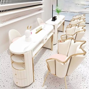 Bàn làm móng kiểu mới JINCHENG, bàn làm móng sang trọng nhẹ nhàng, chuyên nghiệp, dành cho kỹ thuật viên làm móng - Product Image 2