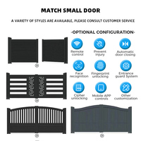 Nouveau Style En Aluminium Usine Décoratif Balançoire En Aluminium Maison Porte Grill Conception Coulissante Villa Porte Cour Porte D'entrée