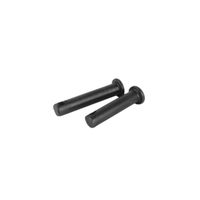 Acier au carbone fini oxyde noir DIN1444 ISO2341 GB882 goupille cylindrique parallèle droite avec trou goupille de chape à tête plate