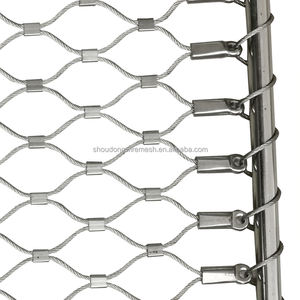 Filet de protection antichute en treillis métallique flexible en acier inoxydable à tissage uni, personnalisable, pour travaux en hauteur - Product Image 4