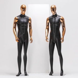 High-End erkek giyim mağaza manken siyah kas erkek mankenler fiberglas adam bebekler - Product Image 4