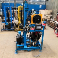 Petite machine de forage industrielle et domestique pour puits d'eau, destinée aux systèmes de climatisation géothermique et à l'approvisionnement en eau