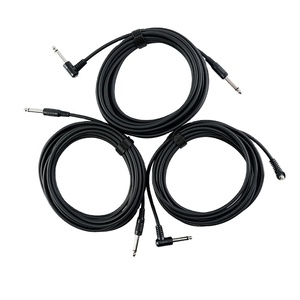 <span class=keywords><strong>Cable</strong></span> de Conexión de Audio para Guitarra Eléctrica con Conectores de 6.35mm/9.5mm, Diseño de Cabeza Recta/Curva Estable para Salida de <span class=keywords><strong>Altavoz</strong></span> - Product Image 1