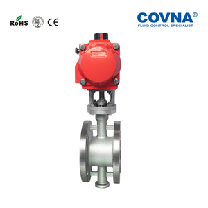 Válvula de bola neumática de extremo de brida Covna B2B en oferta, de acero inoxidable 304, AC220V DN25, válvula de control neumática - Product Image 6