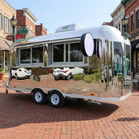 Remorque alimentaire mobile sur mesure pour pizzas et café, camion de cuisine complet, van à café, chariot à tacos, chariot à glaces, remorque de concession BBQ