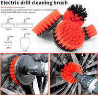 Kit de nettoyage automobile industriel de marque HSM, 35 pièces, ensemble de brosses de nettoyage, utilisation intérieure/extérieure, pare-brise, tapis, cuir-plastique