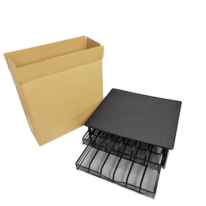 2 niveles <span class=keywords><strong>Dolce</strong></span> <span class=keywords><strong>Gusto</strong></span> 72 Uds. Organizador de cápsulas de café de doble capa soporte de cápsulas de café metal negro estilo moderno Almacenamiento de cápsulas de café - Product Image 5