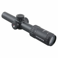 Lunette de tir VictOptics S6 1-6x24 LPVO, tube en aluminium de 30 mm, longue distance oculaire, éclairage rouge et vert à 5 niveaux pour usage tactique