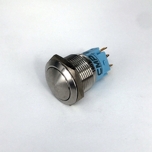 Bouton poussoir de déverrouillage de porte en métal 19mm ou 22mm momentané ou verrouillable avec 5A Max. Current - Product Image 6
