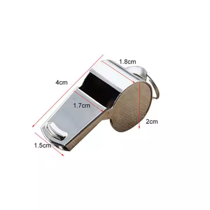 <span class=keywords><strong>A</strong></span>çık spor gümüş paslanmaz çelik düdük futbol futbol basketbol eing reeing ve hayatta kalma için kordon ile - Product Image 2