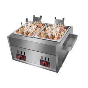 Friteuse électrique commerciale en acier inoxydable à double réservoir de 18 L pour frites et snacks - Product Image 4