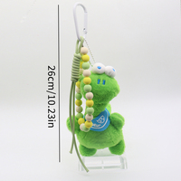 Mignon Mer Créatures Mini Tortue En Peluche Porte-clés Peluches Animal En Peluche Jouets Plage Océan Tortue De Mer Porte-clés pour Machine À Griffes
