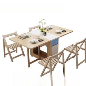 Tavolo pieghevole creativo e sedia set di tavoli da pranzo multiuso con sedia tavolo salvaspazio - Product Image 3