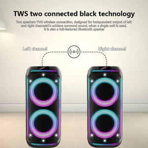 WGY-8841 Enceinte Bluetooth portable sans fil avec grand éclairage LED, son puissant et basses profondes, idéale pour les soirées - Product Image 5