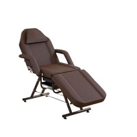 Lit de massage et de beauté facial portable multifonctionnel réglable et confortable avec cadre métallique pour salon et spa