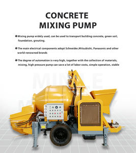 ディーゼルエンジン搭載の良好な作動状態のコンクリートミキシング・ポンプ/土木工事用高効率コンクリートミキサーポンプ - Product Image 3