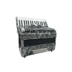 Acordeón de Teclado de Piano Profesional SEASOUND de 34 Teclas y 72 Bajos JP3472B OEM Gris Madera Roja Portátil 5 Registros Cromático - Product Image 4