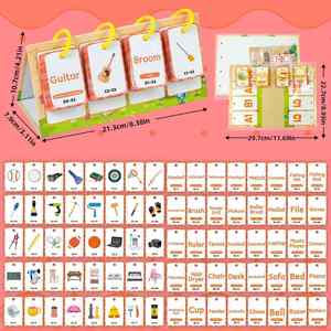Tarjetas Educativas Cognitivas Diarias, Juguetes para Niños, Tarjetas de Aprendizaje Interactivas para Padres e Hijos, Tabla de Bolsillo - Product Image 5