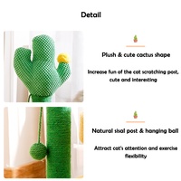 Meuble d'intérieur en Sisal naturel pour chat, chaton, arbre à gratter, tour de poteau, fleur, champignon, Cactus, chat, poteau à gratter