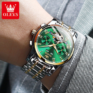 Reloj Mecánico Automático OLEVS 6607 para Hombre, Correa de Acero Inoxidable, Resistente al Agua, Calendario con Fecha, Esqueleto, Reloj de Pulsera Clásico de Negocios - Product Image 6