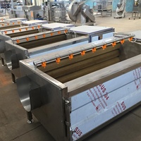 ANXU Commerciële Hotels Cassave Kurkuma Gember Aardappel Fruit Schilmachine PLC Pomp Motor Wasmachine Schilmachine Hoogwaardig