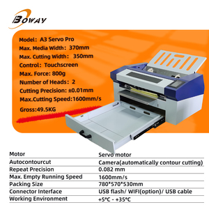 Nuova Macchina da Taglio Digitale Automatica Boway A3 Servo Pro Smart ad Alta Precisione (+/-0,01mm) con Controllo Touchscreen e Doppia Testa - Product Image 2