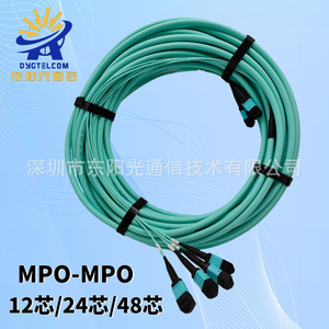 Cable de Fibra Óptica Multimodo MPO OM3 OM4 de 48, 12, 24 Núcleos, 40G, 100G, 200G para Redes de Centros de Datos - Product Image 3