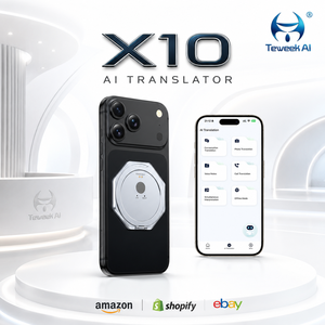 การ์ดแปลภาษา X10 AI รองรับ 146 ภาษา ใช้งานร่วมกับแอปต่างๆ สนทนาด้วยเสียง วิดีโอ<span class=keywords><strong>คอ</strong></span><span class=keywords><strong>ล</strong></span> แป<span class=keywords><strong>ล</strong></span>ออฟไ<span class=keywords><strong>ล</strong></span>น์ แป<span class=keywords><strong>ล</strong></span>รูปภาพ แป<span class=keywords><strong>ล</strong></span>ข้อความ สำหรับการเดินทางเพื่อธุรกิ<span class=keywords><strong>จ</strong></span> - Product Image 1