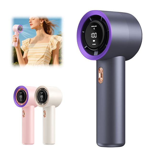 Turbo Hot-Selling Mini Handheld Fan with 3000mAh Battery Electric Powered for Outdoor RV Car & Household Use-Wholesale