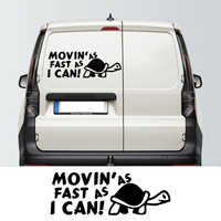 Autocollants de voiture pour camping-car, remorque à chevaux, caravane, fourgon aménagé, décoration de carrosserie et de porte arrière, motifs tortue, accessoires de tuning automobile, revêtement en vinyle