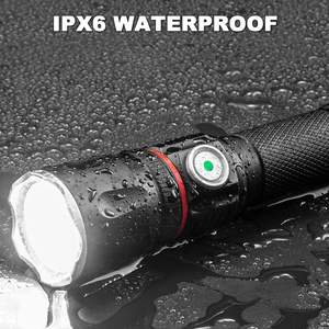 Lampe torche USB super lumineuse 1000 lumens, étanche, 4 modes d'éclairage, pour camping, éclairage COB, urgence, rechargeable, travail - Product Image 5