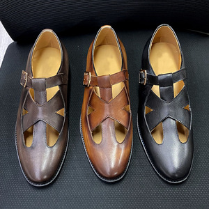 Zapatos Deportivos Casuales de Cordones para Hombre, de Piel Vacuna de Alta Calidad, Impermeables, Transpirables, con Diseño Estampado a Mano - Product Image 4