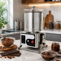 Machine professionnelle de broyage du chocolat, machine à raffiner les fèves de cacao pour la fabrication de pâte de chocolat onctueuse et de liqueur de cacao