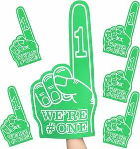 Fabricant OEM, logo personnalisé, éventails à pompons légers de haute qualité 46x23CM en mousse EVA pour cheerleading, promotion de fête - Product Image 5