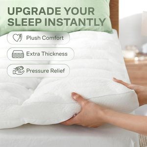 <span class=keywords><strong>Surmatelas</strong></span> extra-épais de 2 pouces pour lit Queen Size, ultra-doux en viscose de bambou, avec poches profondes et silencieux - Product Image 5