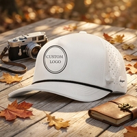 Gorras de Golf Personalizadas al por Mayor. Gorras de Béisbol Deportivas Impermeables para Exteriores, Paquete de 5 Parches de Goma de PVC con Logotipo Impreso y Puntos.
