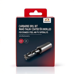 Foret en carbure revêtu de Nano TiAlN 5xD non percé pour l'acier inoxydable et les superalliages de PU - Product Image 2