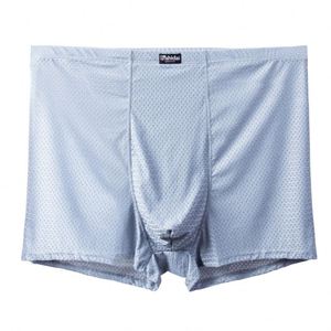 Caleçons Boxers Homme Grande Taille en Soie Glacée Respirante, Taille Mi-Haute avec Logo, Anti-Bactériens, en Nylon, pour l'Été, pour Hommes Forts - Product Image 1